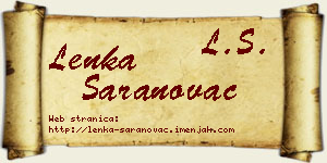 Lenka Saranovac vizit kartica